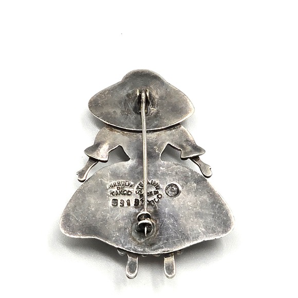 Vintage Margot de Taxco Sterling Silver Brooch Girl Pin Mexico - Picture 4 of 9